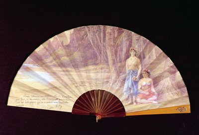 Fan Painted for Madame Alice Louis-Barthou by Pierre Loti